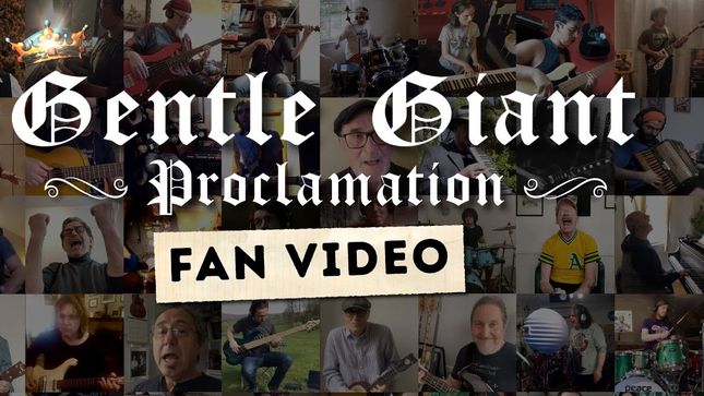 GENTLE GIANT Reunite Virtually For First Time In Four Decades; New "Proclamation" Video Features Members of KING CRIMSON, YES And More