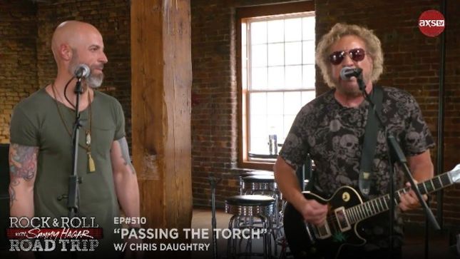 CHRIS DAUGHTRY On Jamming With SAMMY HAGAR For Rock & Roll Road Trip - "A Landmark In My Career"