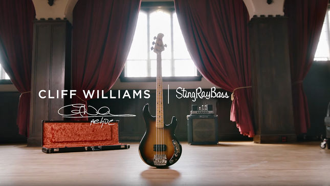 AC/DC's CLIFF WILLIAMS Demos "Cliff Williams Icon Series StingRay Bass"; Video