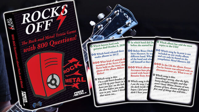 ROCKS OFF - The Trivia Game About Rock And Metal Now On Kickstarter