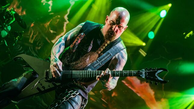 SLAYER - Cut-Price Version Of Dean's Limited Edition KERRY KING V Signature Guitar Available