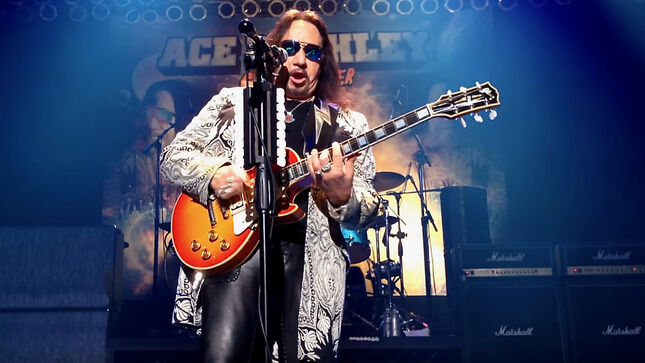 ACE FREHLEY - Original KISS Guitarist's 70th Birthday Celebrated On Three Sides Of The Coin; Video