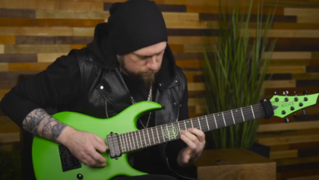 FIVE FINGER DEATH PUNCH Guitarist ANDY JAMES Unveils New Signature Kiesel Guitar (Video)