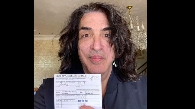KISS Frontman PAUL STANLEY "Grateful And Thrilled" After Receiving Second COVID-19 Vaccine