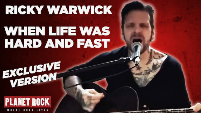 RICKY WARWICK - "When Life Was Hard And Fast" Acoustic Performance Video Streaming