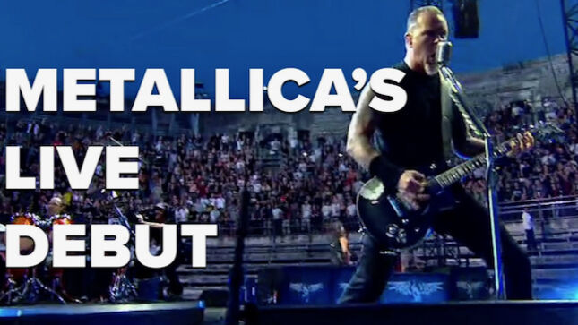 METALLICA's Live Debut, This Week In Music History; Video