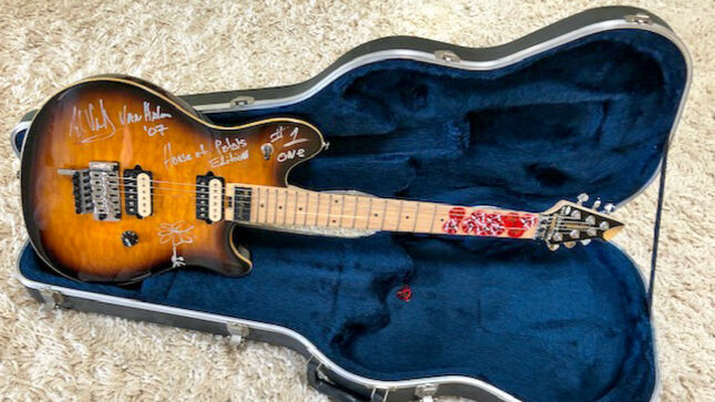 EDDIE VAN HALEN-Played Peavey Wolfgang Guitar Up For Auction; Includes Matching Signed Case And Guitar Pick