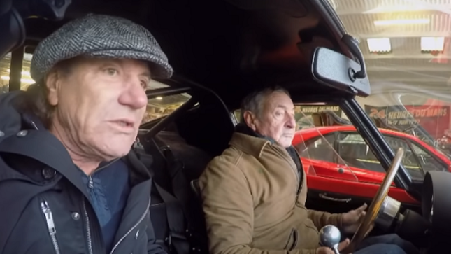 PINK FLOYD Drummer NICK MASON Takes AC/DC Vocalist BRIAN JOHNSON For A Ride In His Ferrari 250 GTO; Video