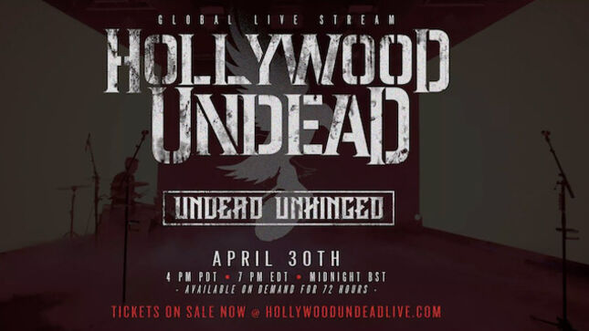 HOLLYWOOD UNDEAD And Danny Wimmer Presents Announce "Hollywood Undead: Undead Unhinged" Global Streaming Event; Video Trailer