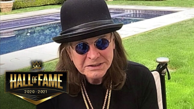 Watch OZZY OSBOURNE's Induction Into WWE Hall Of Fame; Video