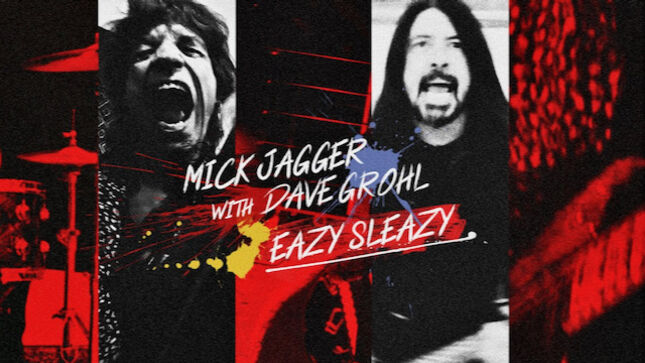 THE ROLLING STONES' MICK JAGGER Enlists DAVE GROHL For New Song "Eazy Sleazy"; Performance / Lyric Video