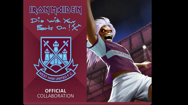 IRON MAIDEN And West Ham Football Club Launch New "Die With Your Boots On" Range