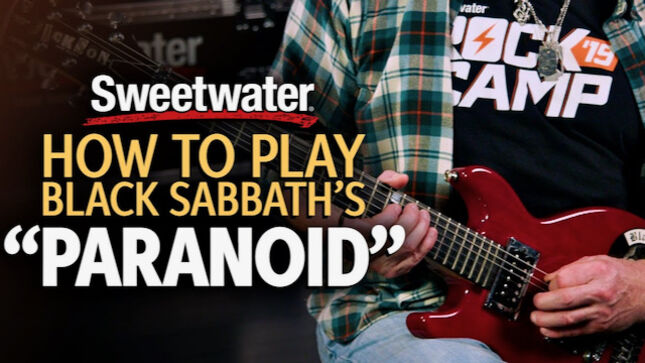 BLACK SABBATH - "Paranoid" Guitar Lesson With Former GRIM REAPER Guitarist NICK BOWCOTT; Video