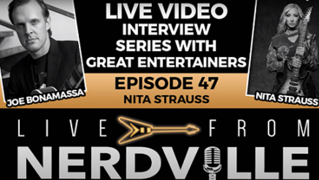 JOE BONAMASSA Interviews ALICE COOPER Guitarist NITA STRAUSS On Live From Nerdville