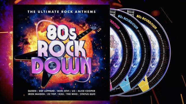 IRON MAIDEN, MOTÖRHEAD, RUSH, DEF LEPPARD, BLACK SABBATH, JUDAS PRIEST, SCORPIONS, KISS, And More Featured On 80's Rock Down Collection; Curated By STATUS QUO's FRANCIS ROSSI; Video Trailer
