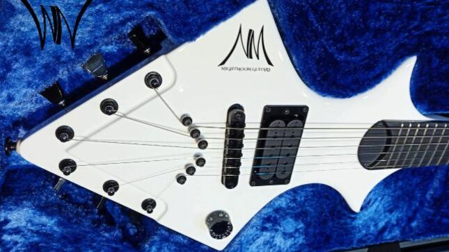 MADMEN & SINNERS Mastermind TIM DONAHUE's Signature NightMoon Guitar Now Available In White Finish 