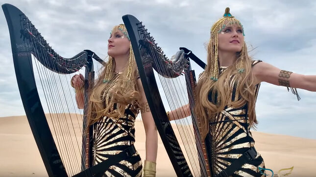 Harp Twins CAMILLE AND KENNERLY Perform IRON MAIDEN's 