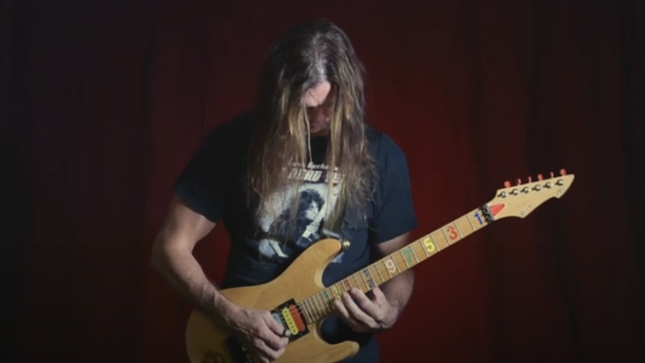 Former MEGADETH Guitarist CHRIS BRODERICK Performs Excerpt From JASON BECKER's "Altitudes" On Becker's Original Numbers Guitar