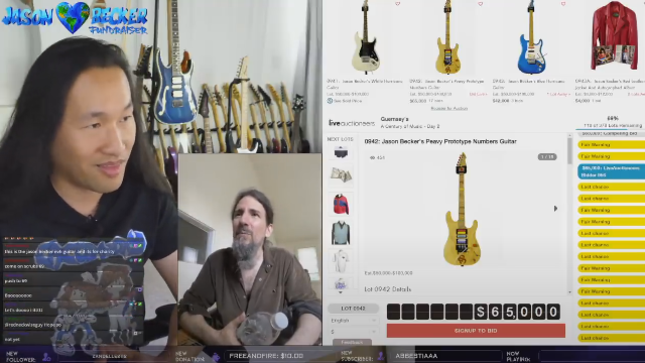 DRAGONFORCE Guitarist HERMAN LI Shares JASON BECKER / EDDIE VAN HALEN Guitar Auction Reaction Video Featuing RON "BUMBLEFOOT" THAL  