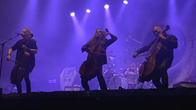 APOCALYPTICA Share Behind-The-Scenes Video From First Show In 16 Months At Karjurock Festival 2021