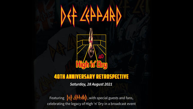 DEF LEPPARD Announce High ‘N’ Dry 40th Anniversary Retrospective Broadcast Event; Video Trailer