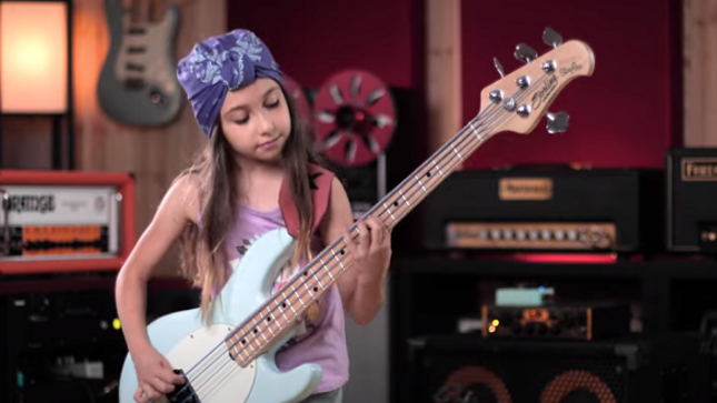 Watch 9 Year-Old Bassist ELLEN ALAVERDYAN Perform BLACK SABBATH Classic "Heaven And Hell"