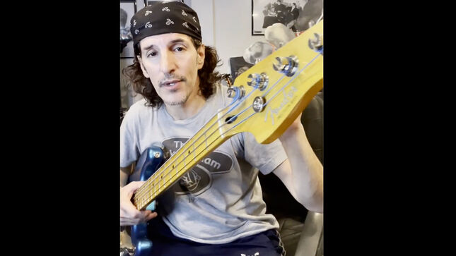 ANTHRAX Bassist FRANK BELLO Jams IRON MAIDEN's "The Number Of The Beast" On His Signature STEVE HARRIS Fender Precision Bass; Video
