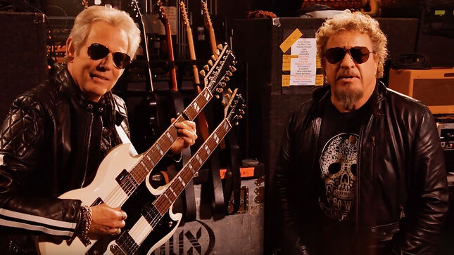 Revisit DON FELDER And SAMMY HAGAR's Incredible Rendition Of EAGLES Classic "Hotel California"; Video