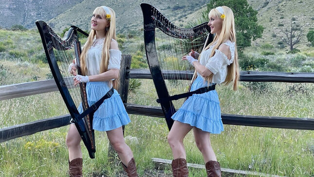 Harp Twins CAMILLE AND KENNERLY Perform KANSAS Classic 