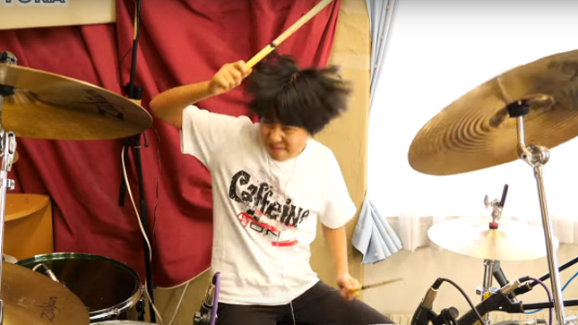 Japanese 11 Year-Old Drum Prodigy YOYOKA Performs LED ZEPPELIN Classic "Black Dog"