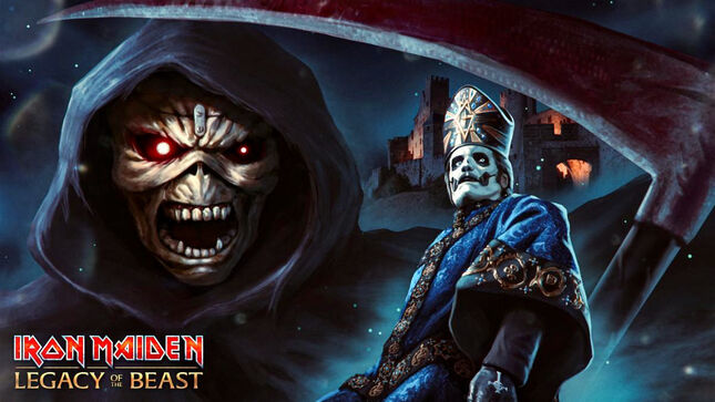 GHOST Announced As Latest In-Game Band For IRON MAIDEN’s Legacy Of The Beast Mobile Game; Collaboration Video Streaming