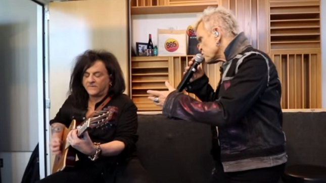 BILLY IDOL And Guitarist STEVE STEVENS Perform Acoustic Set On WXPN's Free At Noon