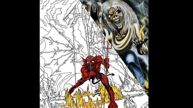 Official IRON MAIDEN Colouring Book Available From Rock N' Roll Colouring In December; Pre-Order Now