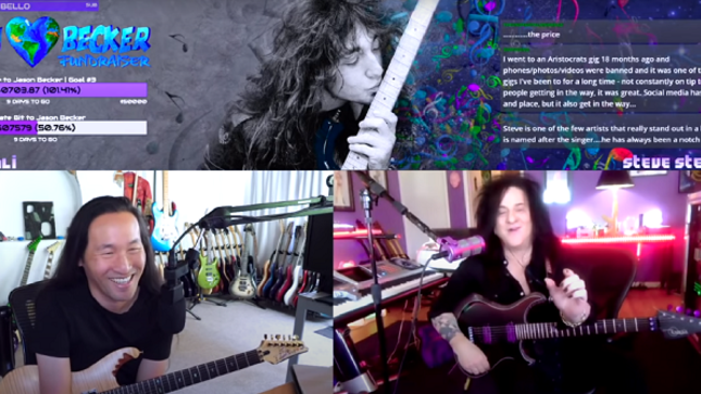 STEVE STEVENS Jams With DRAGONFORCE Guitarist HERMAN LI For JASON BECKER Fundraiser