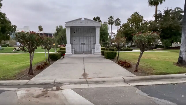 RANDY RHOADS' Gravesite Featured In New Video