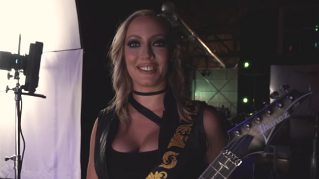 NITA STRAUSS Shares Behind The Scenes Footage From "Dead Inside" Video Shoot With DAVID DRAIMAN Of DISTURBED