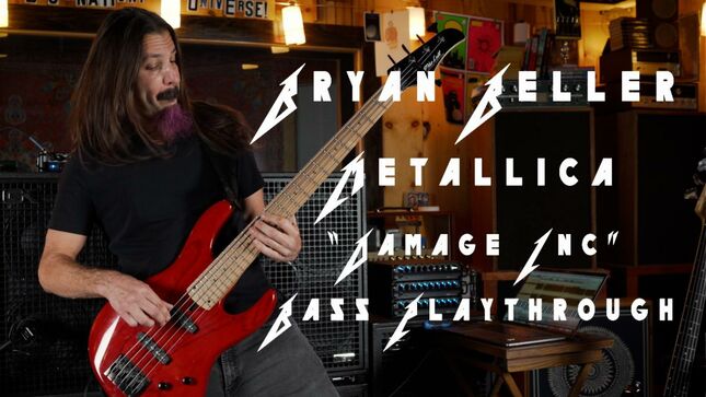 DETHLOK’s BRYAN BELLER – Bass Playthrough Of METALLICA Classic “Damage, Inc.” Streaming 