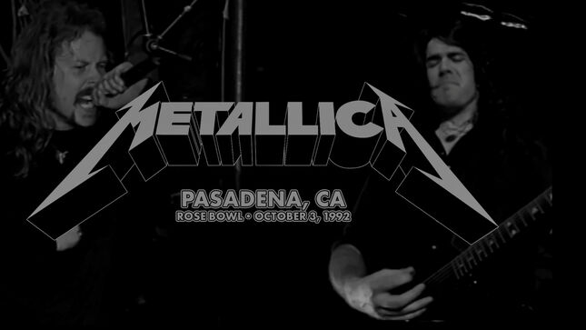 METALLICA - Watch "Live In Pasadena - October 3, 1992" In The Black Box This Saturday