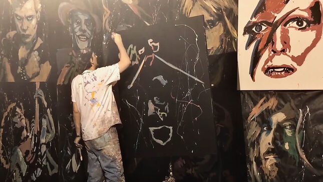 NICK MENZA - Watch Late MEGADETH Drummer Come Alive In Speed Painting Portrait; Video