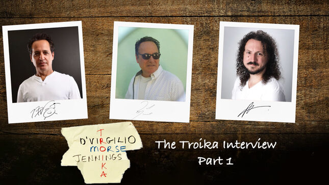 NICK D’VIRGILIO, NEAL MORSE & ROSS JENNINGS - The Troika Interview, Part 1; Video