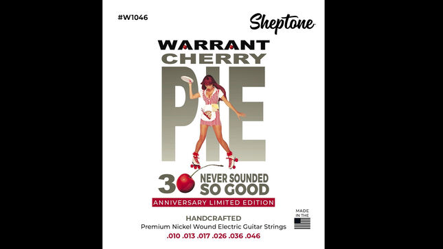 WARRANT And Sheptone Launch Cherry Pie 30th Anniversary Limited Edition Strings