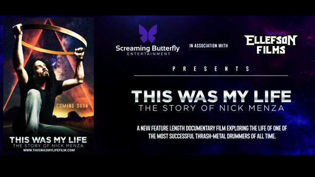 NICK MENZA - Official Documentary "This Was My Life: The Story Of Nick Menza" To Be Released In 2023; New Video Trailer Streaming