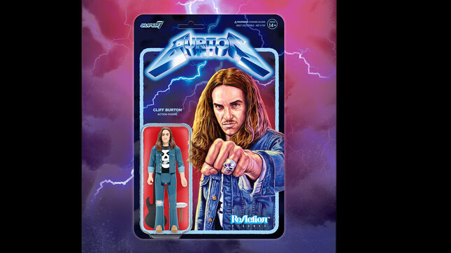 CLIFF BURTON - Super7 ReAction Figure Of Late METALLICA Bassist Available Next Week