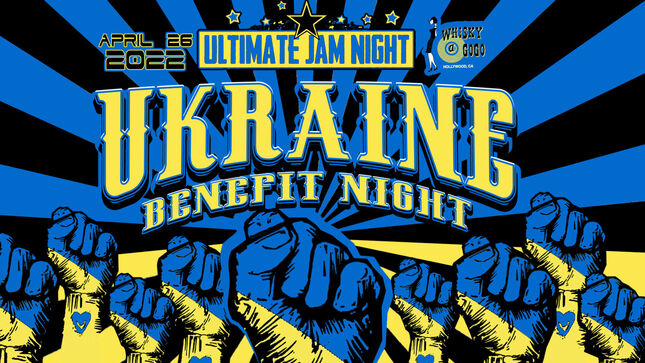 STEELHEART, BULLETBOYS, CHERIE CURRIE, DUG PINNICK, TERRY ILOUS Among Performers Scheduled For Ultimate Jam Night's Ukraine Benefit; Worldwide Livestream Available