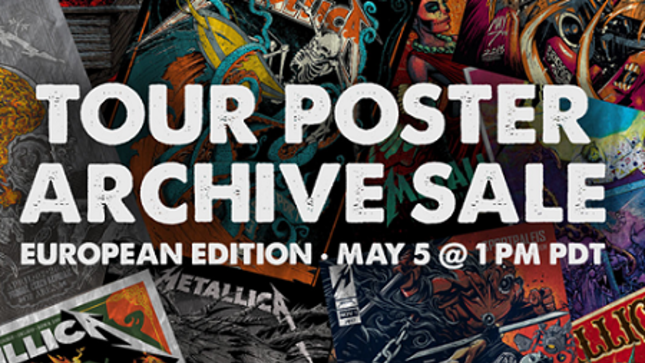 METALLICA To Launch European Tour Poster Archive Sale This Week
