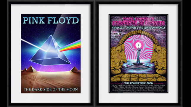 PINK FLOYD - The Dark Side Of The Moon 3D Lenticular & Nick Mason's Saucerful Of Secrets Tour Prints Available Tomorrow