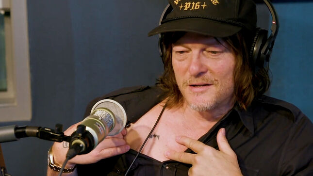 The Walking Dead Actor NORMAN REEDUS Shows Off His LEMMY Tattoo, Shares ANTHRAX Story, Discusses Musical Influences; Video