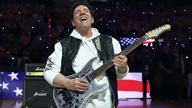 JOURNEY Guitarist NEAL SCHON Performs National Anthem At Game 1 Of 2022 NBA Finals; Official Video Streaming