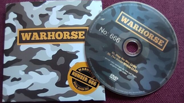 Former IRON MAIDEN Vocalist PAUL DI'ANNO Auctioning WARHORSE DVD Single #666