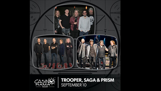 TROOPER, SAGA, PRISM Concert Added To September Lineup At Casino Rama Resort